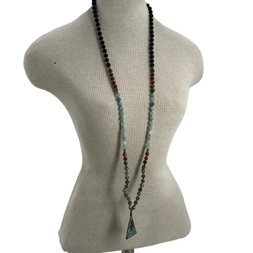 Buddha long prayer necklace